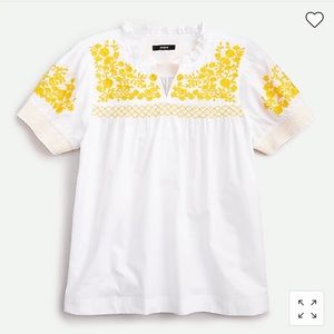 J.Crew NWT XXS Embroidered Top